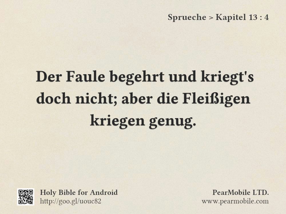 Sprueche, Kapitel 13:4